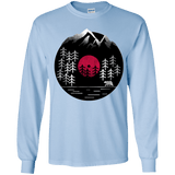 T-Shirts Light Blue / YS Vinyl Nature Youth Long Sleeve T-Shirt