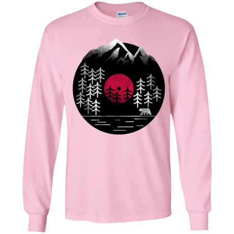 T-Shirts Light Pink / YS Vinyl Nature Youth Long Sleeve T-Shirt