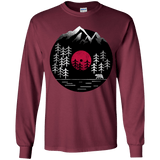 T-Shirts Maroon / YS Vinyl Nature Youth Long Sleeve T-Shirt