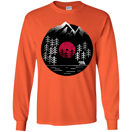 T-Shirts Orange / YS Vinyl Nature Youth Long Sleeve T-Shirt