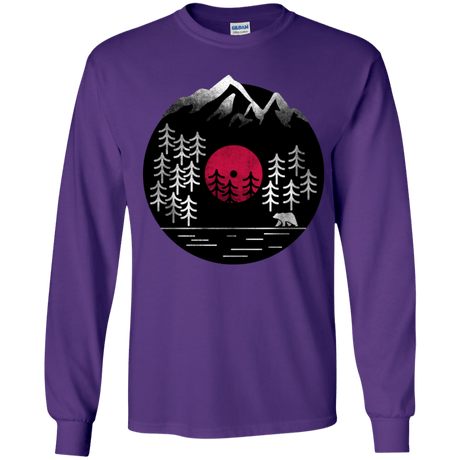 T-Shirts Purple / YS Vinyl Nature Youth Long Sleeve T-Shirt