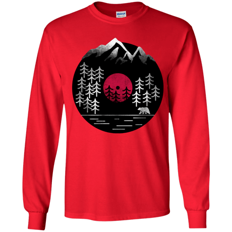 T-Shirts Red / YS Vinyl Nature Youth Long Sleeve T-Shirt