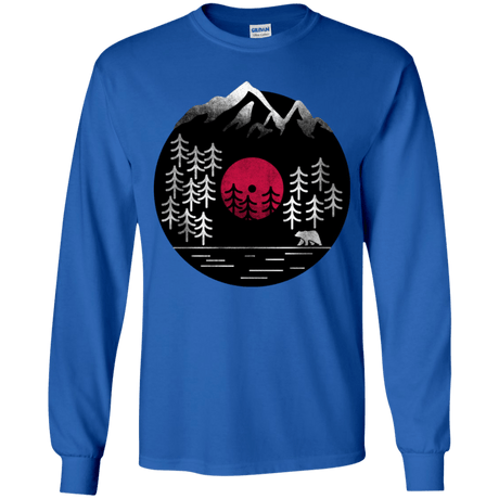 T-Shirts Royal / YS Vinyl Nature Youth Long Sleeve T-Shirt