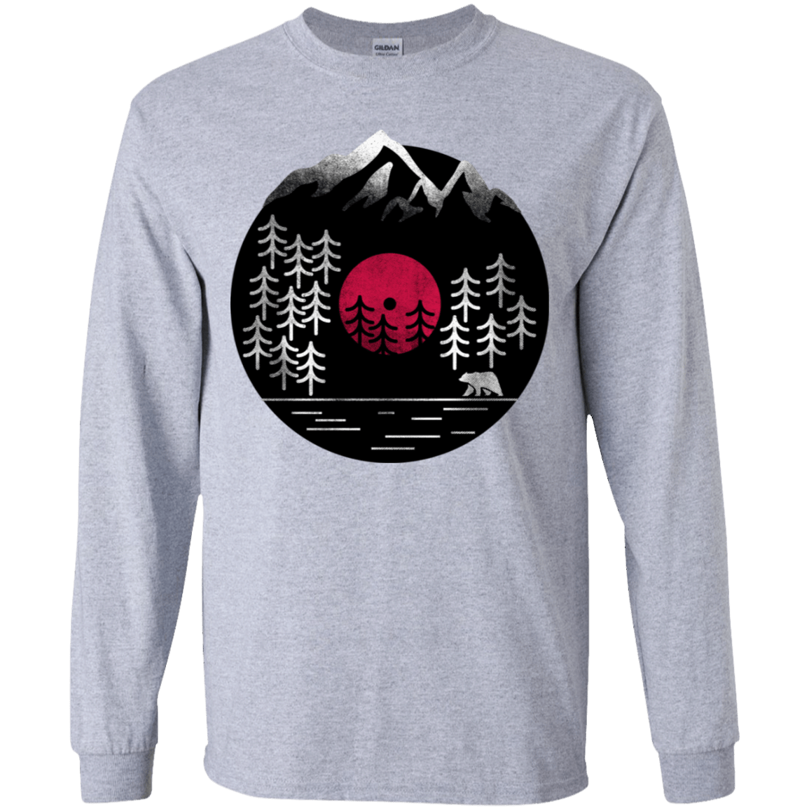 T-Shirts Sport Grey / YS Vinyl Nature Youth Long Sleeve T-Shirt