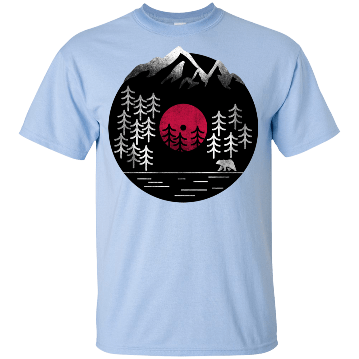 T-Shirts Light Blue / YXS Vinyl Nature Youth T-Shirt