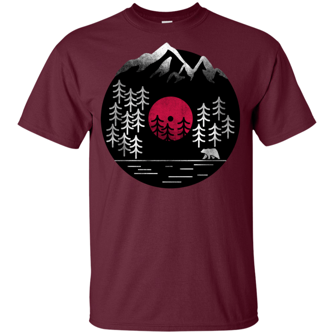 T-Shirts Maroon / YXS Vinyl Nature Youth T-Shirt