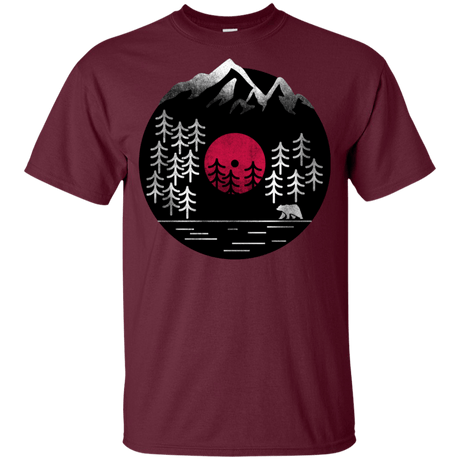 T-Shirts Maroon / YXS Vinyl Nature Youth T-Shirt