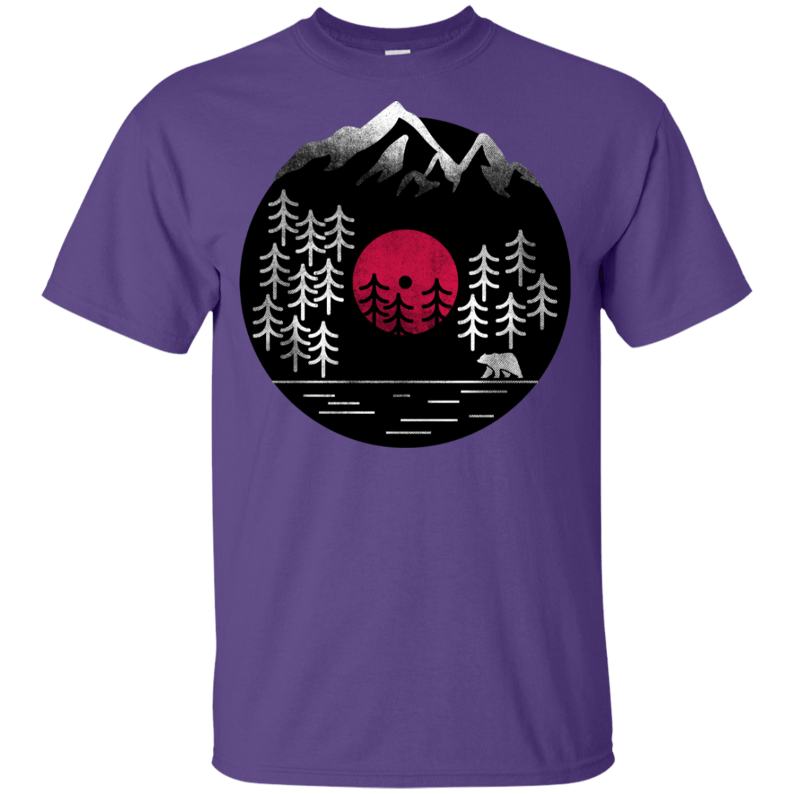 T-Shirts Purple / YXS Vinyl Nature Youth T-Shirt