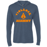 T-Shirts Indigo / X-Small Violence Academy Triblend Long Sleeve Hoodie Tee
