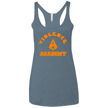 T-Shirts Indigo / X-Small Violence Academy Women's Triblend Racerback Tank