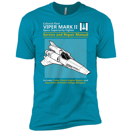 T-Shirts Turquoise / X-Small VIPER SERVICE AND REPAIR MANUAL Men's Premium T-Shirt
