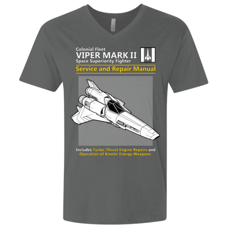 T-Shirts Heavy Metal / X-Small VIPER SERVICE AND REPAIR MANUAL Men's Premium V-Neck