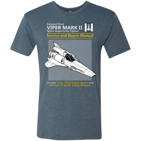 T-Shirts Indigo / Small VIPER SERVICE AND REPAIR MANUAL Men's Triblend T-Shirt