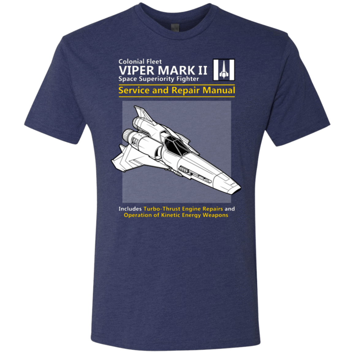 T-Shirts Vintage Navy / Small VIPER SERVICE AND REPAIR MANUAL Men's Triblend T-Shirt