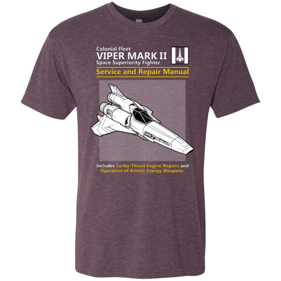 T-Shirts Vintage Purple / Small VIPER SERVICE AND REPAIR MANUAL Men's Triblend T-Shirt