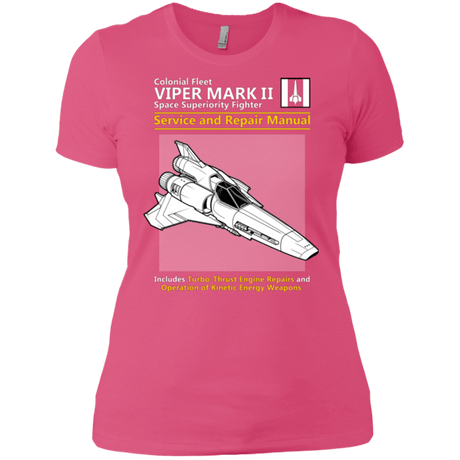 T-Shirts Hot Pink / X-Small VIPER SERVICE AND REPAIR MANUAL Women's Premium T-Shirt