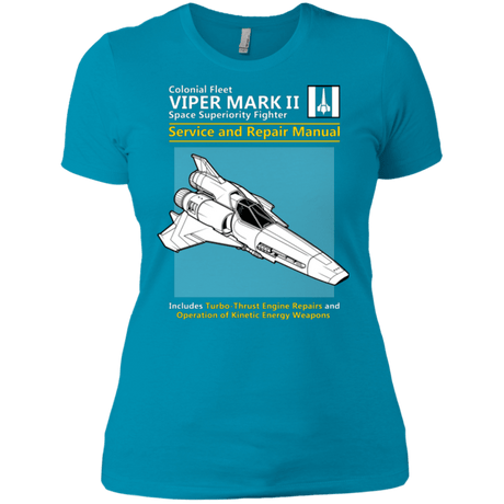 T-Shirts Turquoise / X-Small VIPER SERVICE AND REPAIR MANUAL Women's Premium T-Shirt