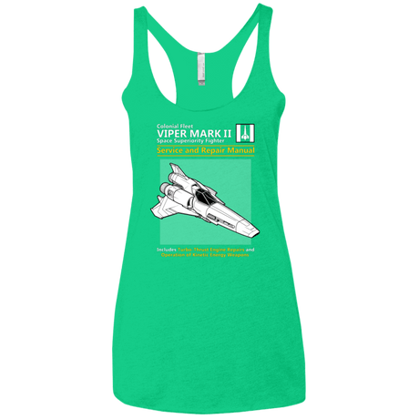 T-Shirts Envy / X-Small VIPER SERVICE AND REPAIR MANUAL Women's Triblend Racerback Tank