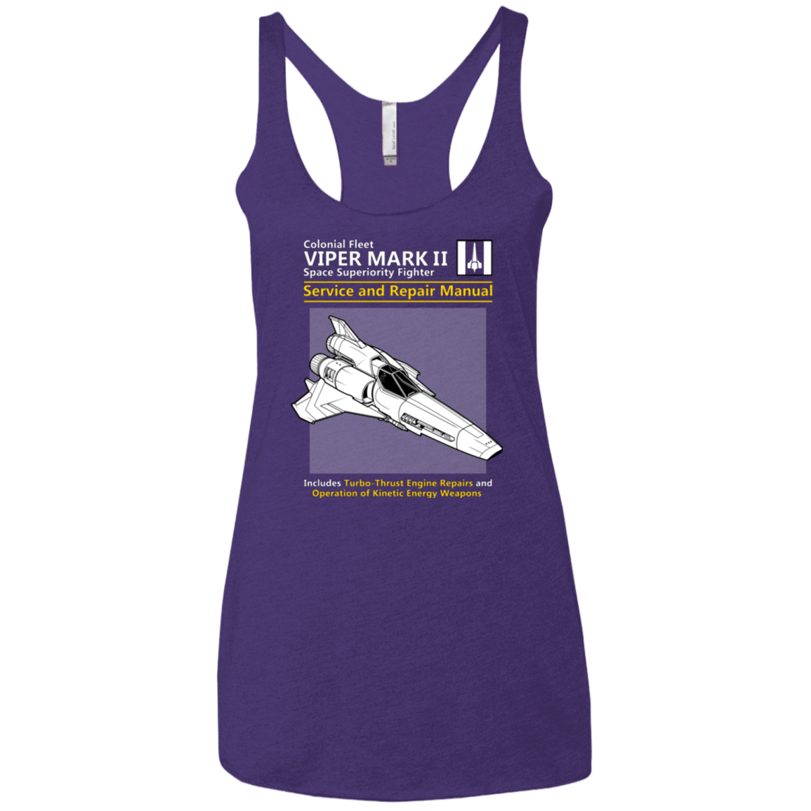 T-Shirts Purple / X-Small VIPER SERVICE AND REPAIR MANUAL Women's Triblend Racerback Tank