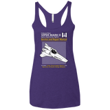 T-Shirts Purple / X-Small VIPER SERVICE AND REPAIR MANUAL Women's Triblend Racerback Tank