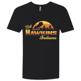 T-Shirts Black / X-Small Visit Hawkins Men's Premium V-Neck