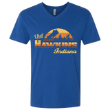 T-Shirts Royal / X-Small Visit Hawkins Men's Premium V-Neck