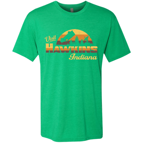 T-Shirts Envy / Small Visit Hawkins Men's Triblend T-Shirt
