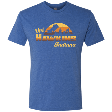 T-Shirts Vintage Royal / Small Visit Hawkins Men's Triblend T-Shirt