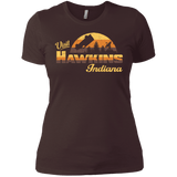 T-Shirts Dark Chocolate / X-Small Visit Hawkins Women's Premium T-Shirt