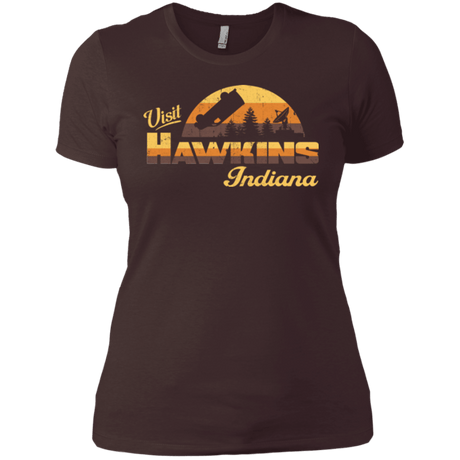 T-Shirts Dark Chocolate / X-Small Visit Hawkins Women's Premium T-Shirt