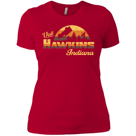 T-Shirts Red / X-Small Visit Hawkins Women's Premium T-Shirt