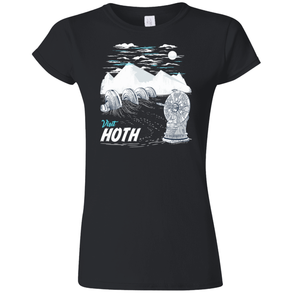 T-Shirts Black / S Visit Hoth Junior Slimmer-Fit T-Shirt