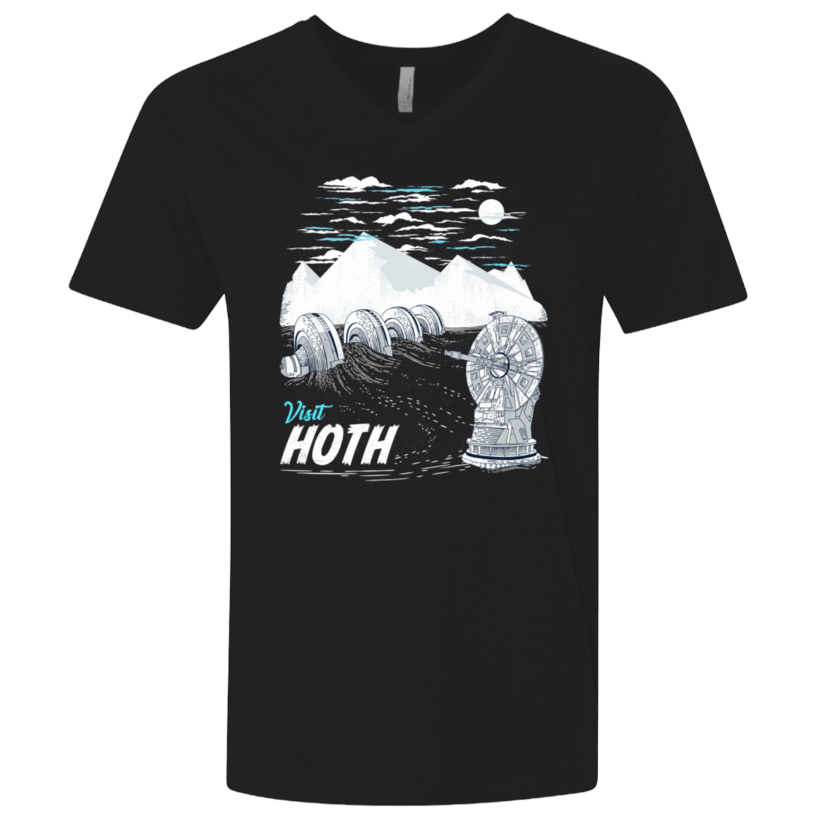 T-Shirts Black / X-Small Visit Hoth Men's Premium V-Neck