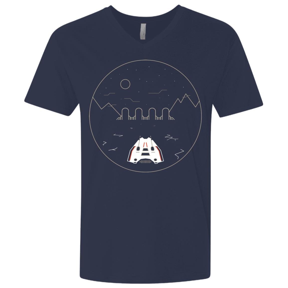 T-Shirts Midnight Navy / X-Small Visit Hoth Men's Premium V-Neck