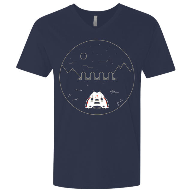 T-Shirts Midnight Navy / X-Small Visit Hoth Men's Premium V-Neck
