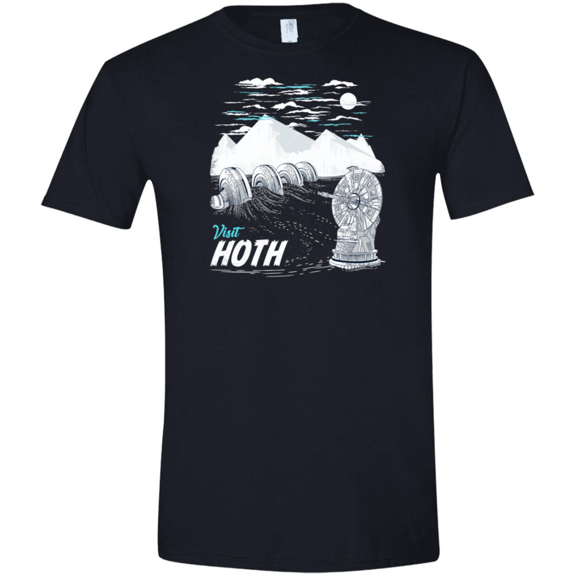 T-Shirts Black / S Visit Hoth Men's Semi-Fitted Softstyle