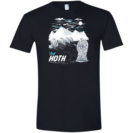 T-Shirts Black / S Visit Hoth Men's Semi-Fitted Softstyle