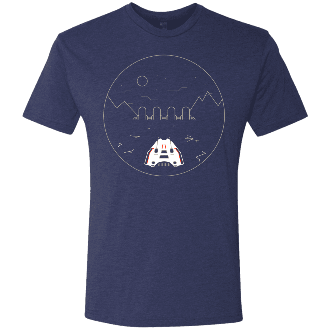 T-Shirts Vintage Navy / S Visit Hoth Men's Triblend T-Shirt