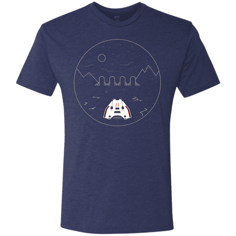 T-Shirts Vintage Navy / S Visit Hoth Men's Triblend T-Shirt