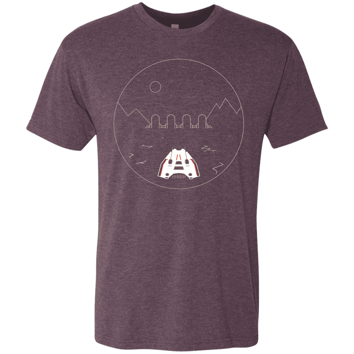 T-Shirts Vintage Purple / S Visit Hoth Men's Triblend T-Shirt