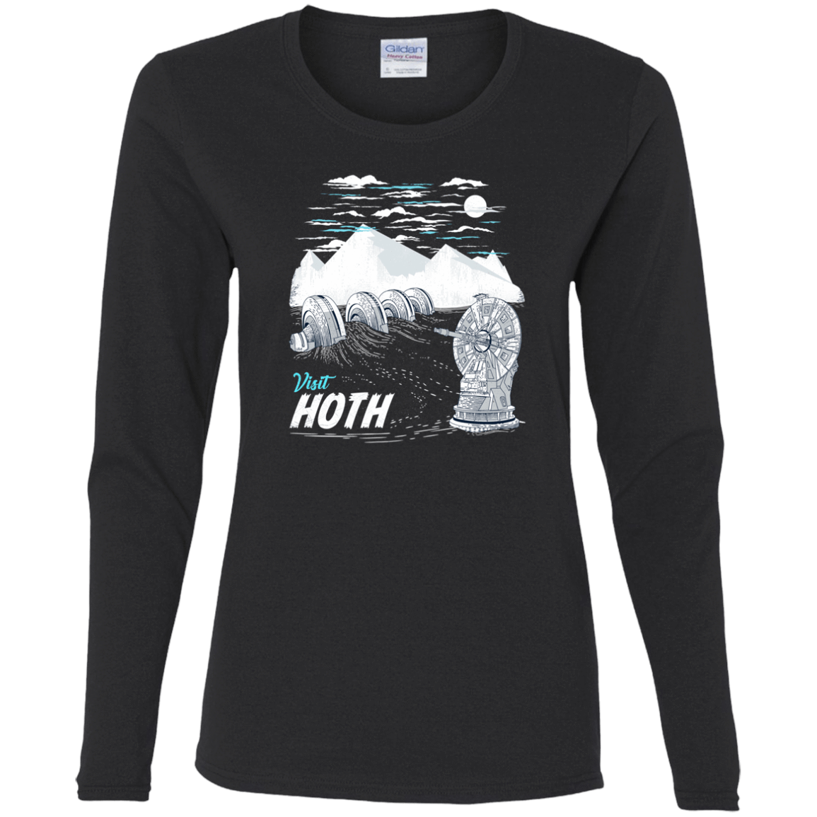 T-Shirts Black / S Visit Hoth Women's Long Sleeve T-Shirt