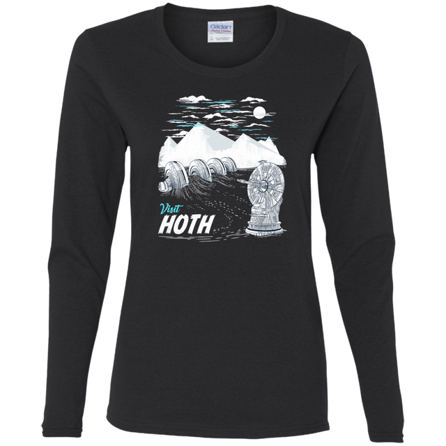 T-Shirts Black / S Visit Hoth Women's Long Sleeve T-Shirt