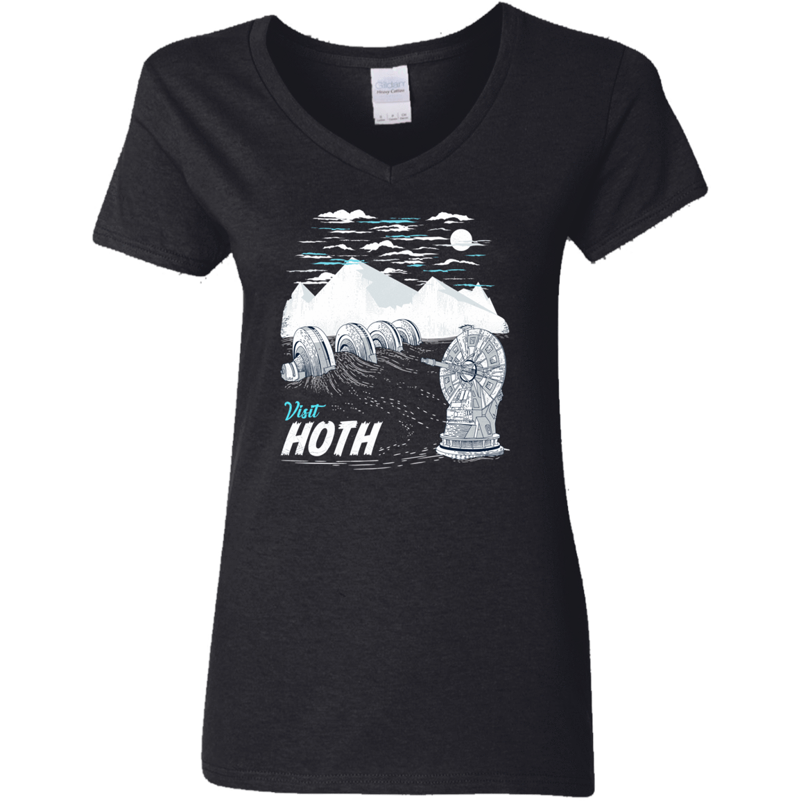 T-Shirts Black / S Visit Hoth Women's V-Neck T-Shirt