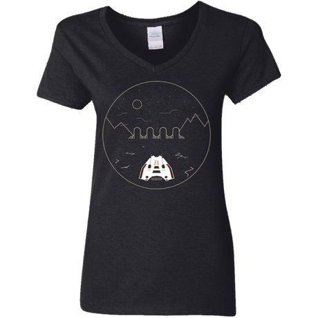 T-Shirts Black / S Visit Hoth Women's V-Neck T-Shirt