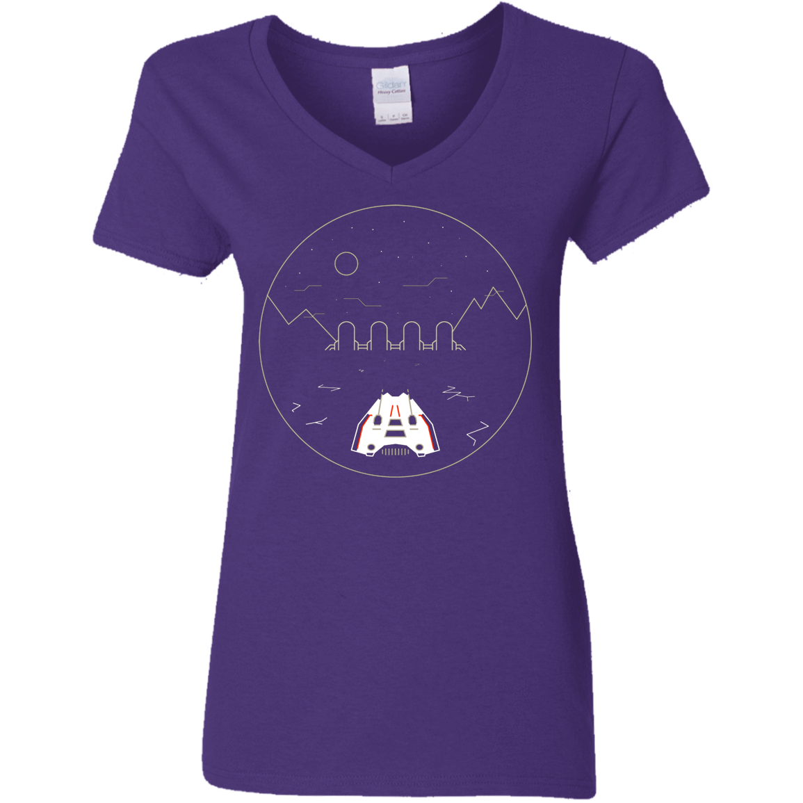 T-Shirts Purple / S Visit Hoth Women's V-Neck T-Shirt