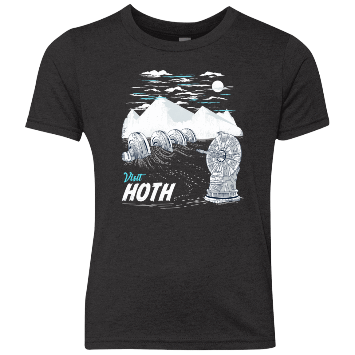 T-Shirts Vintage Black / YXS Visit Hoth Youth Triblend T-Shirt
