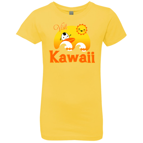 T-Shirts Vibrant Yellow / YXS Visit Kawaii Girls Premium T-Shirt