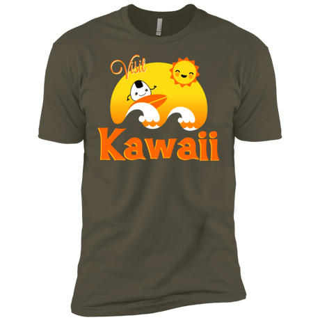 T-Shirts Military Green / X-Small Visit Kawaii Men's Premium T-Shirt