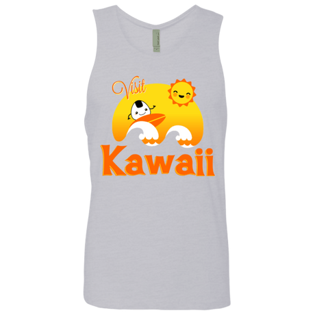 T-Shirts Heather Grey / Small Visit Kawaii Men's Premium Tank Top
