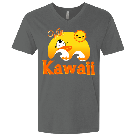 T-Shirts Heavy Metal / X-Small Visit Kawaii Men's Premium V-Neck